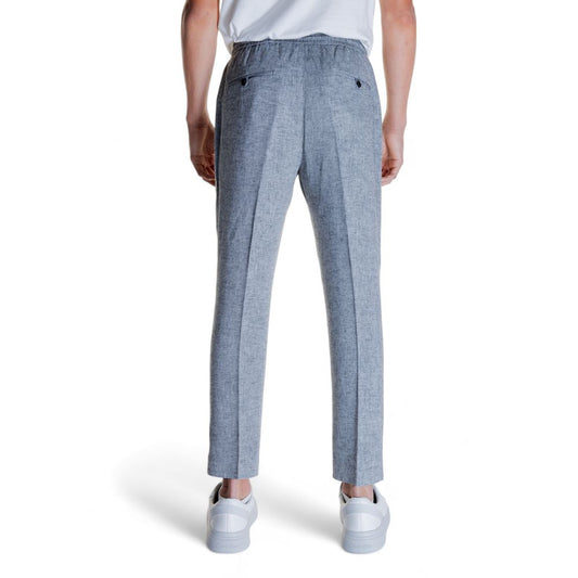 Black Linen Casual Pants