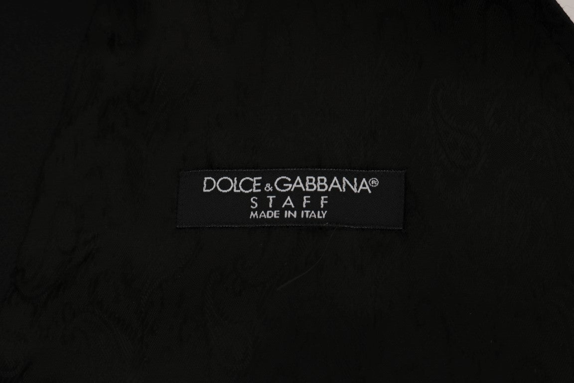 Black STAFF Cotton Vest Dolce & Gabbana