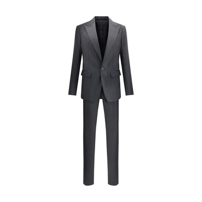 Black Wool Two-Piece Suit
