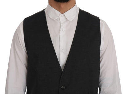 Gray STAFF Cotton Rayon Vest Dolce & Gabbana