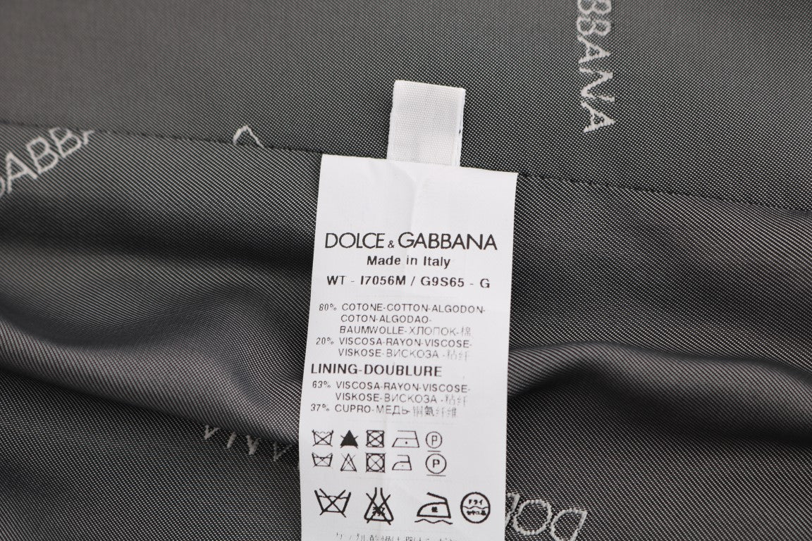 Gray STAFF Cotton Rayon Vest Dolce & Gabbana