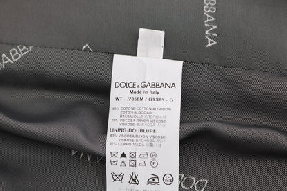 Gray STAFF Cotton Rayon Vest Dolce & Gabbana