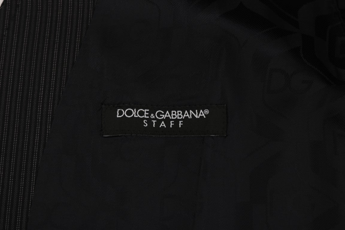 Gray Wool Stretch Vest Dolce & Gabbana