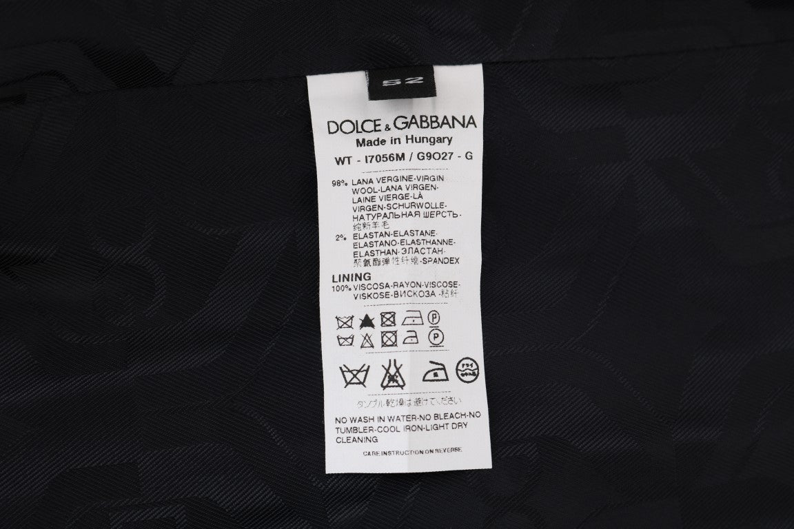 Gray Wool Stretch Vest Dolce & Gabbana