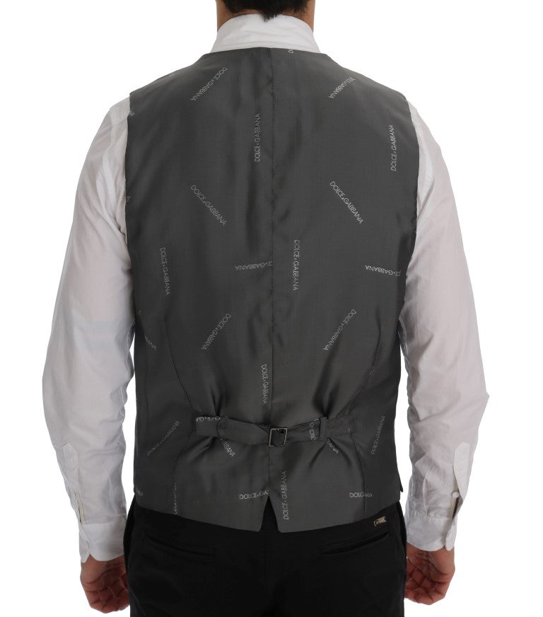 Gray STAFF Cotton Rayon Vest Dolce & Gabbana