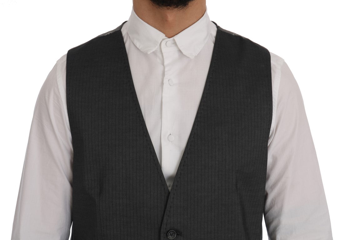 Gray STAFF Cotton Rayon Vest Dolce & Gabbana