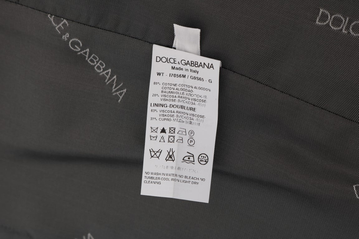 Gray STAFF Cotton Rayon Vest Dolce & Gabbana