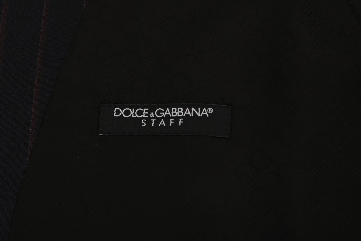 Blue Wool Stretch Vest Dolce & Gabbana