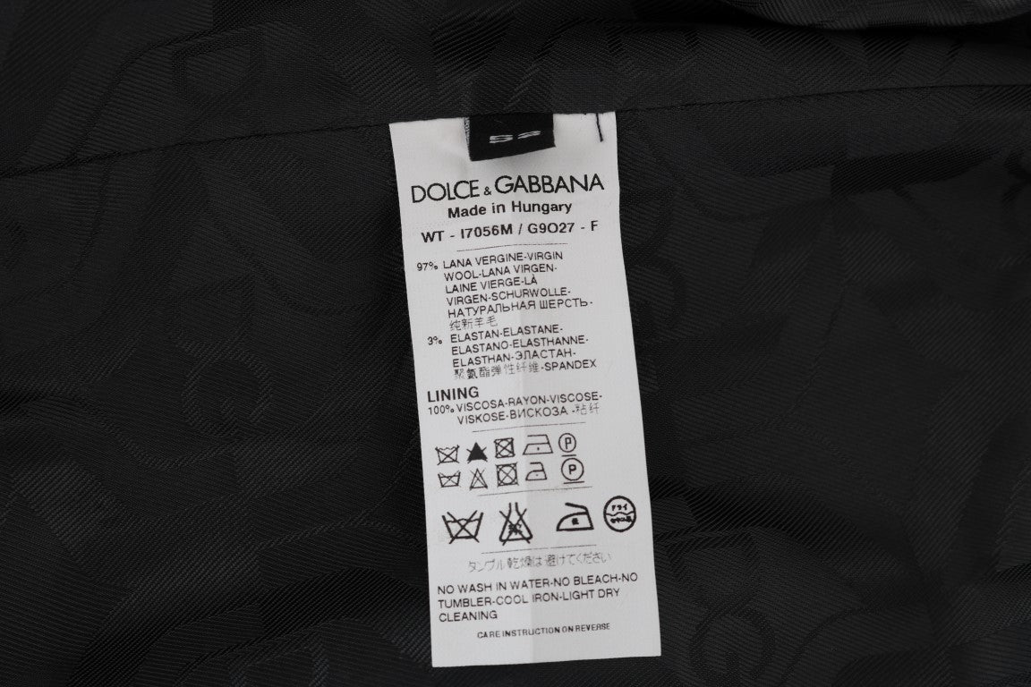 Gray Wool Stretch Vest Dolce & Gabbana