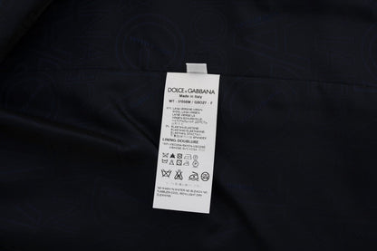 Blue STAFF Wool Stretch Vest Dolce & Gabbana