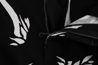Black Tree Cotton Stretch Pants Dolce & Gabbana