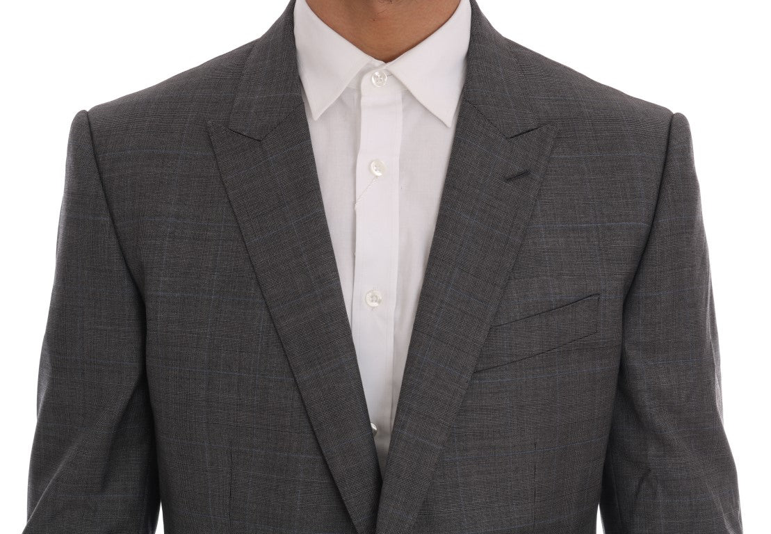 Gray Wool MARTINI Slim Blazer Dolce & Gabbana