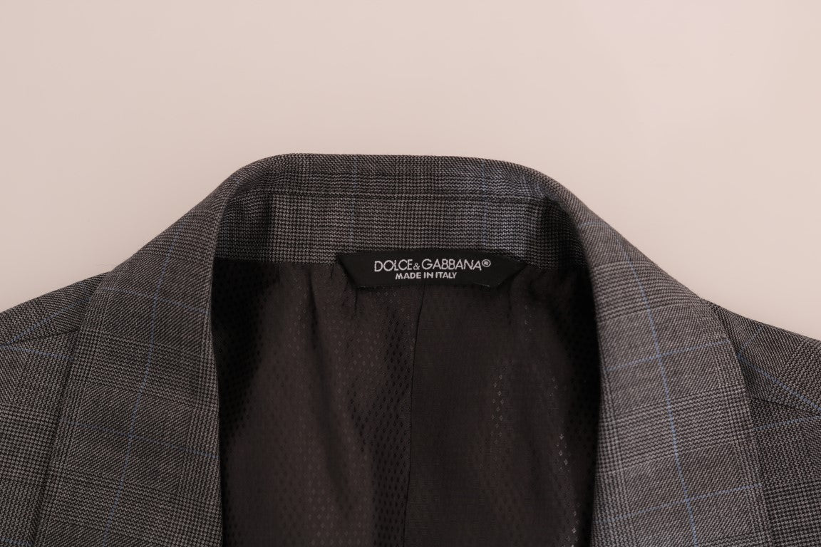 Gray Wool MARTINI Slim Blazer Dolce & Gabbana