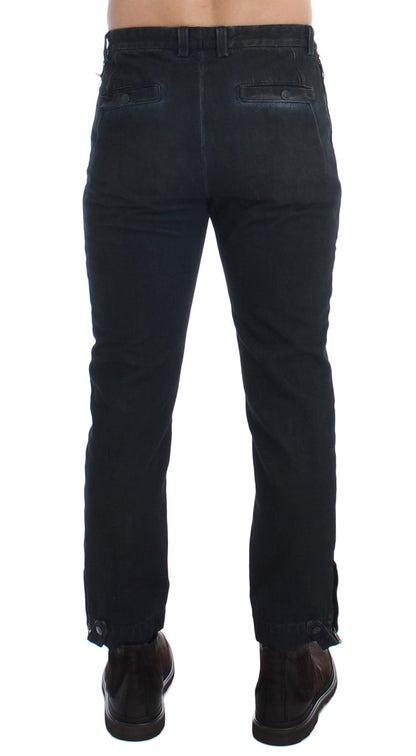 Blue Cotton Slim Pants Denim Jeans Costume National