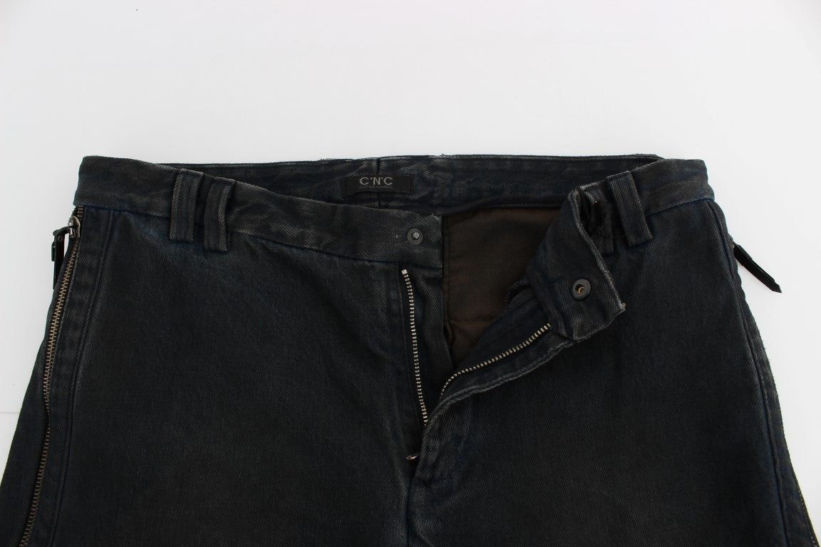 Blue Cotton Slim Pants Denim Jeans Costume National