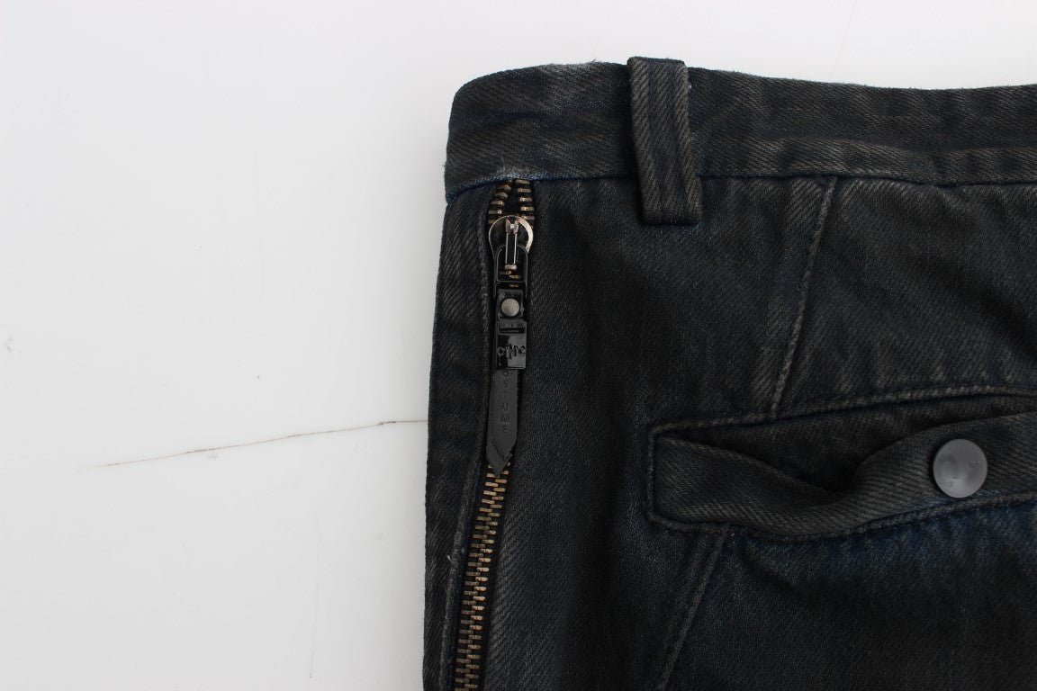 Blue Cotton Slim Pants Denim Jeans Costume National