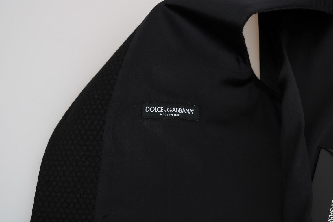 Black Polka Dot Pattern Vest Dolce & Gabbana