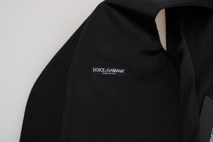 Black Polka Dot Pattern Vest Dolce & Gabbana