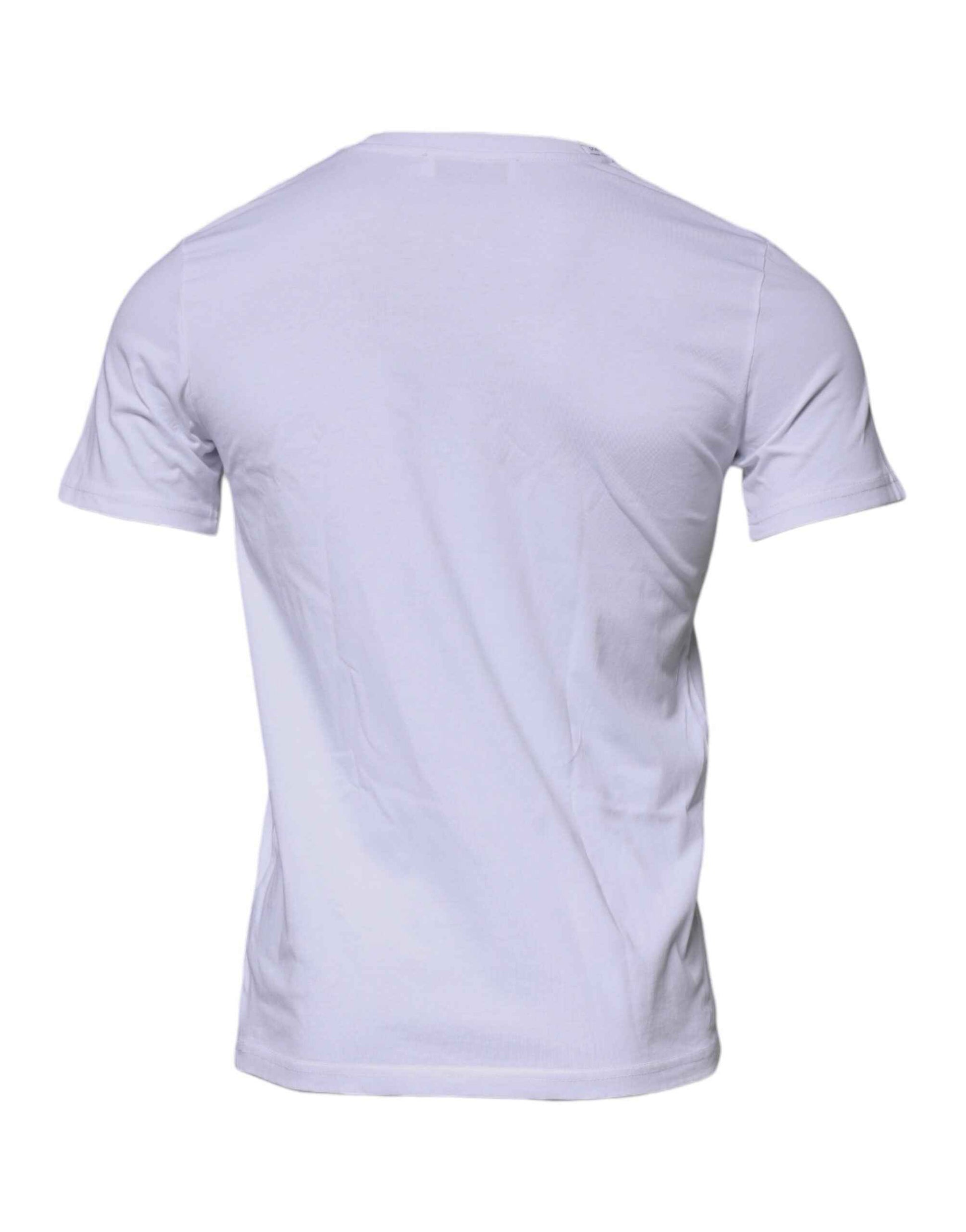 White DG Logo Cotton Crew Neck T-shirt