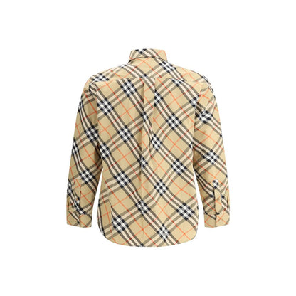 Beige Cotton Pattern Shirt