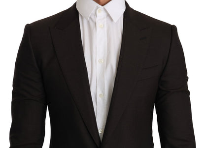 Brown Wool SICILIA Jacket Coat Blazer Dolce & Gabbana