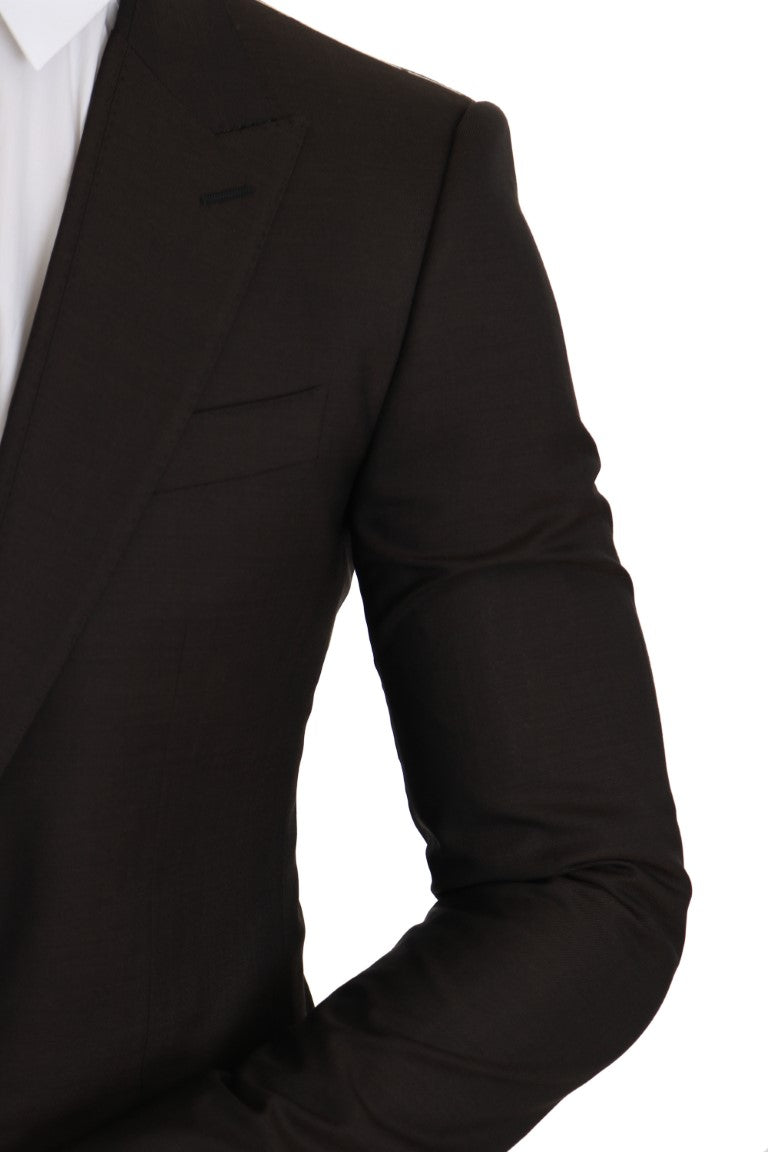 Brown Wool SICILIA Jacket Coat Blazer Dolce & Gabbana