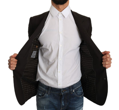 Brown Wool SICILIA Jacket Coat Blazer Dolce & Gabbana