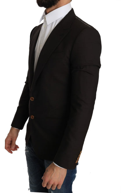Brown Wool SICILIA Jacket Coat Blazer Dolce & Gabbana