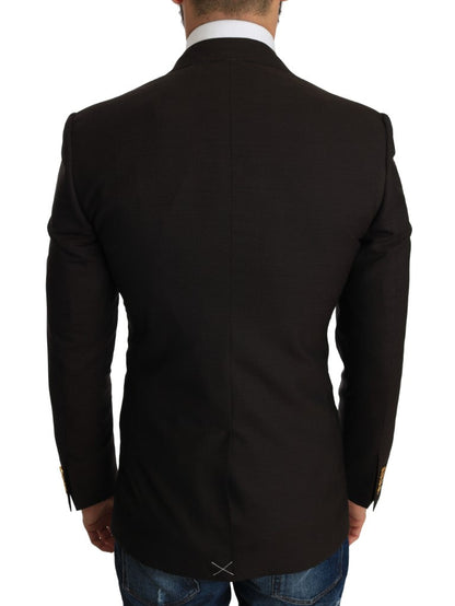 Brown Wool SICILIA Jacket Coat Blazer Dolce & Gabbana