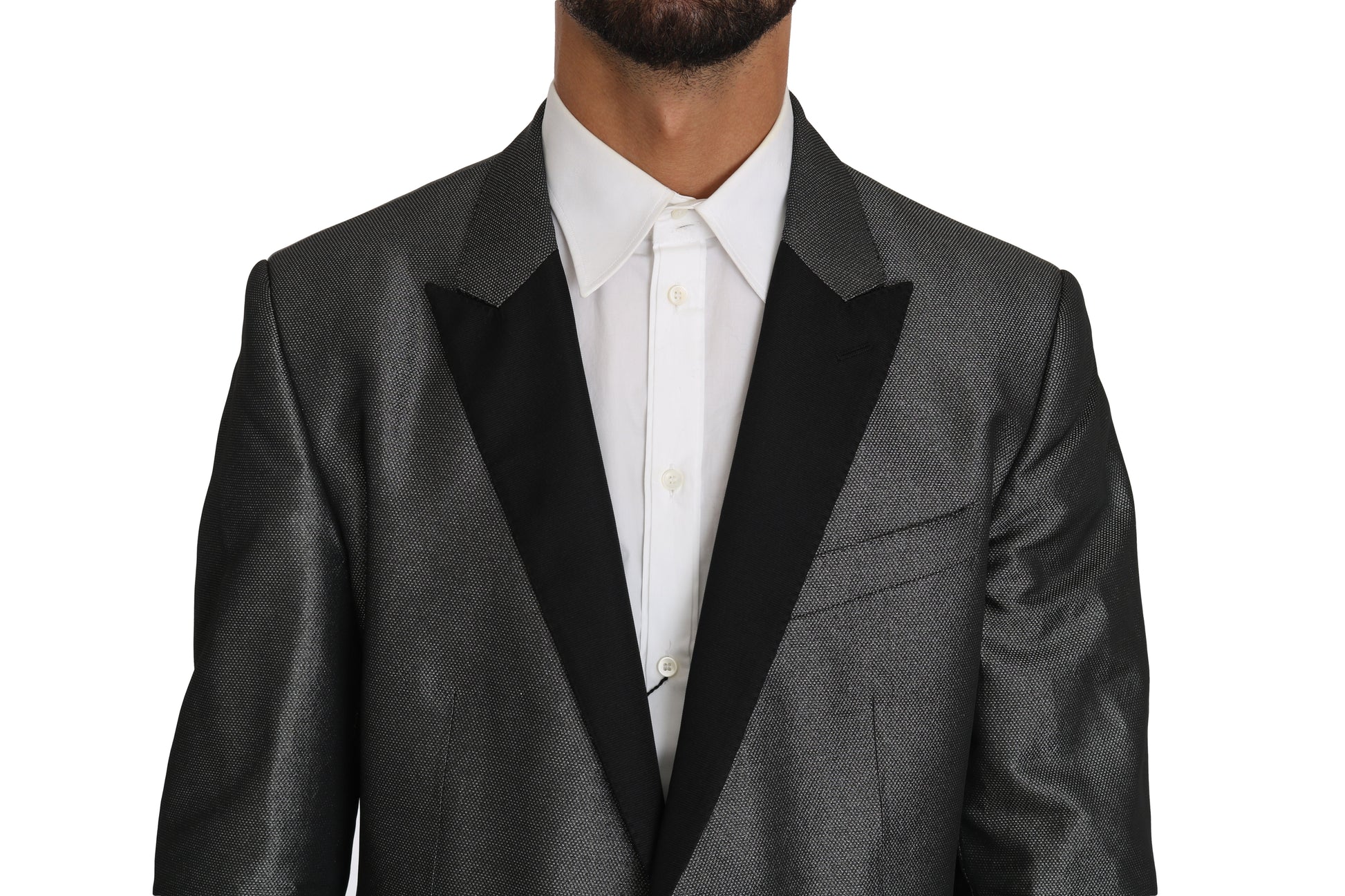 Gray Patterned MARTINI 2 Piece Suit Dolce & Gabbana