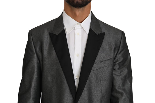 Gray Patterned MARTINI 2 Piece Suit Dolce & Gabbana