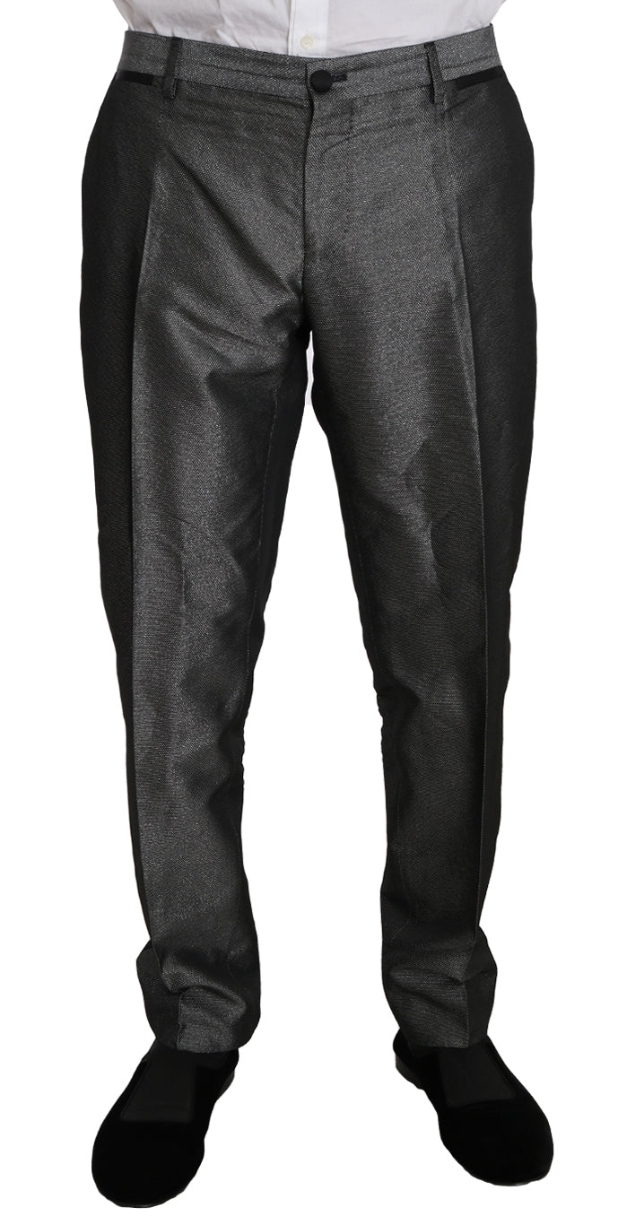 Gray Patterned MARTINI 2 Piece Suit Dolce & Gabbana