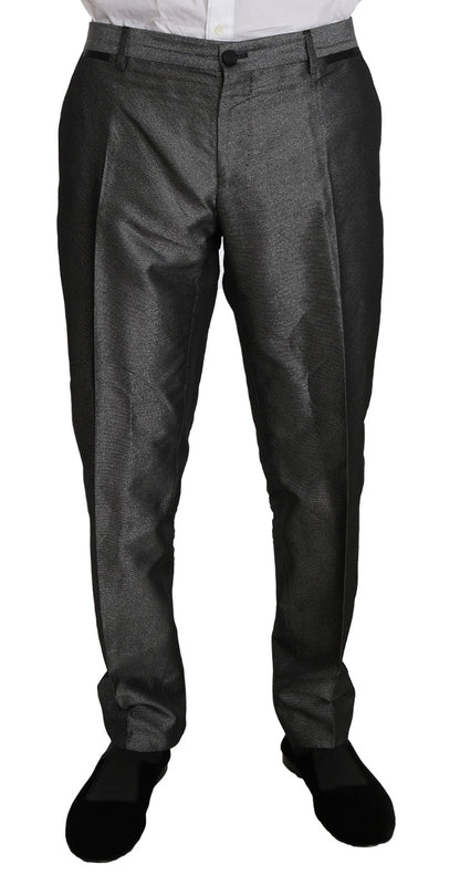 Gray Patterned MARTINI 2 Piece Suit Dolce & Gabbana