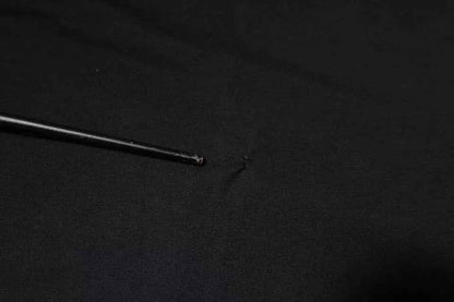 Black Cotton Crew Neck Short Sleeves T-shirt