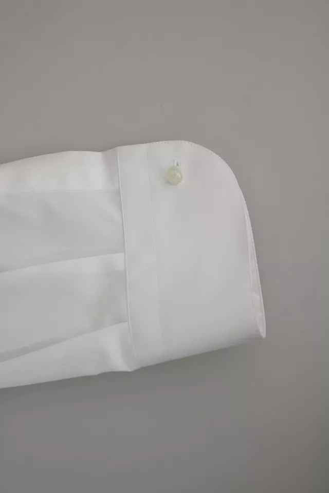 White Formal Tuxedo Dress GOLD Shirt