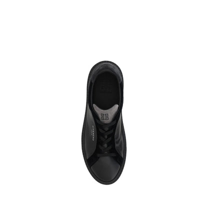 Black Leather G Set Sneakers
