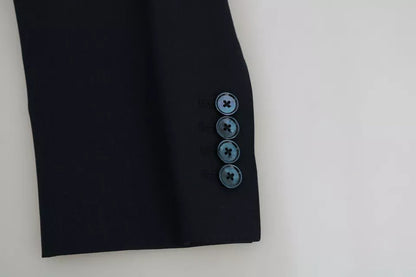 Blue Wool MARTINI Blazer Vest 2 Piece