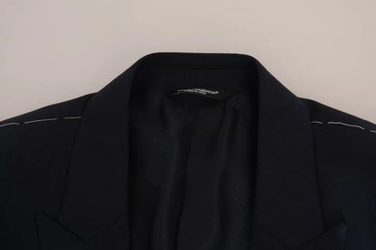 Blue Wool MARTINI Blazer Vest 2 Piece