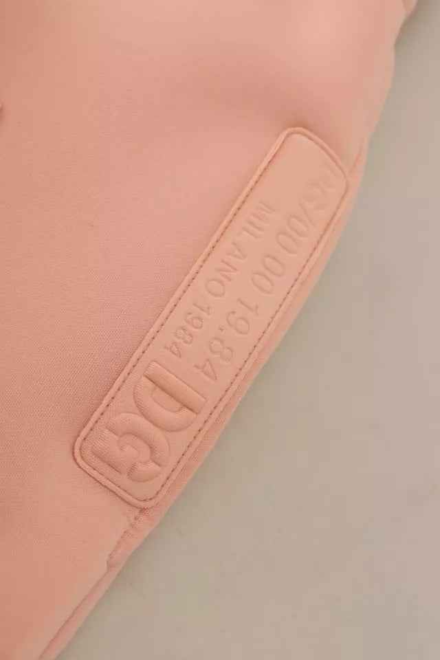 Pink Polyester Sweatpants Jogger Pants