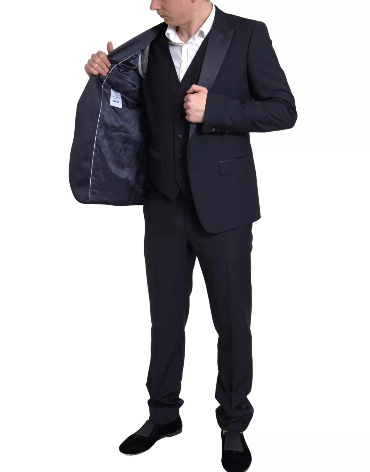 Blue 3 Piece Single Breasted MARTINI Suit