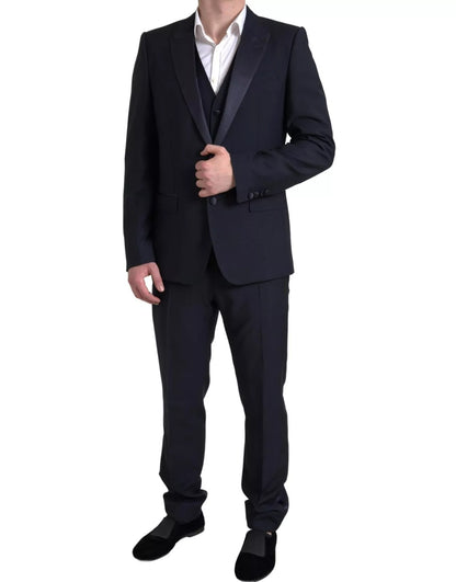 Blue 3 Piece Single Breasted MARTINI Suit