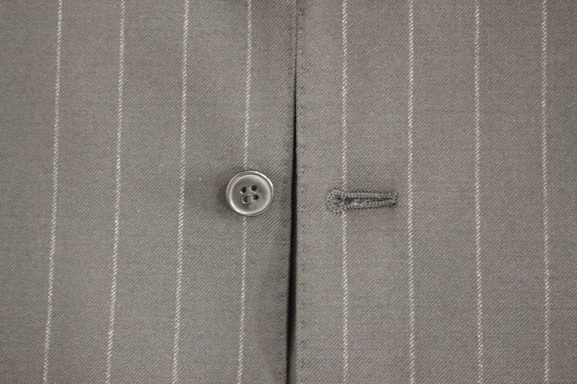 Black Striped Wool Logo Vest Dolce & Gabbana