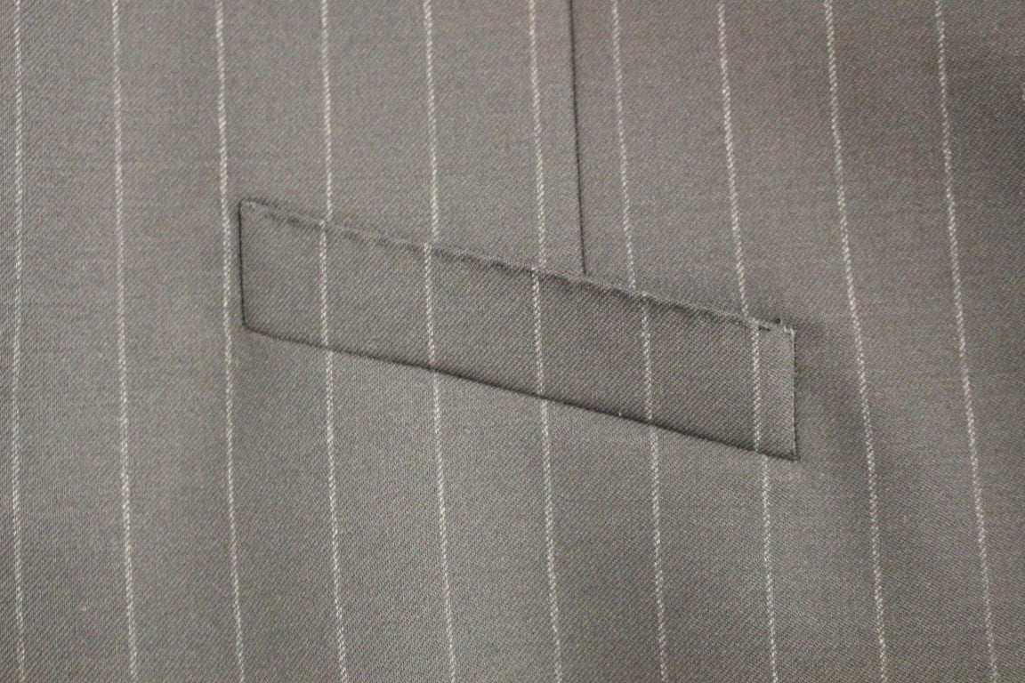 Black Striped Wool Logo Vest Dolce & Gabbana