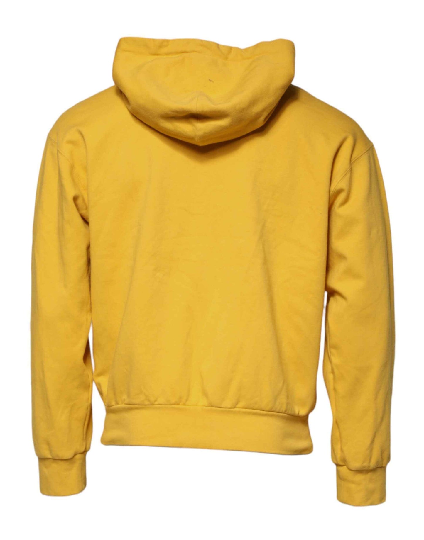 Yellow Logo Full Zip Hooded Sweatshirt Sweater