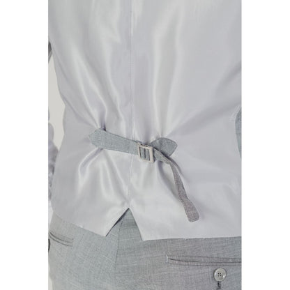 Gray Polyester Waistcoat