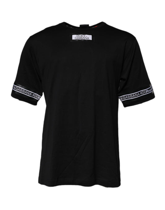Black #DGMILLENNIALS Cotton Crew Neck T-shirt