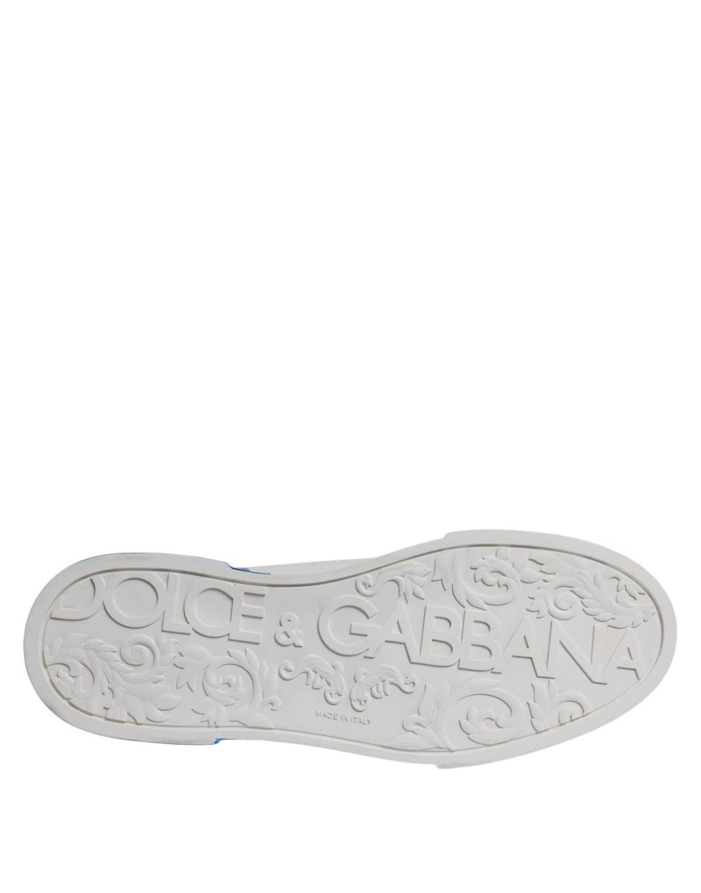 White Blue Leather Logo Low Top Sneakers Shoes