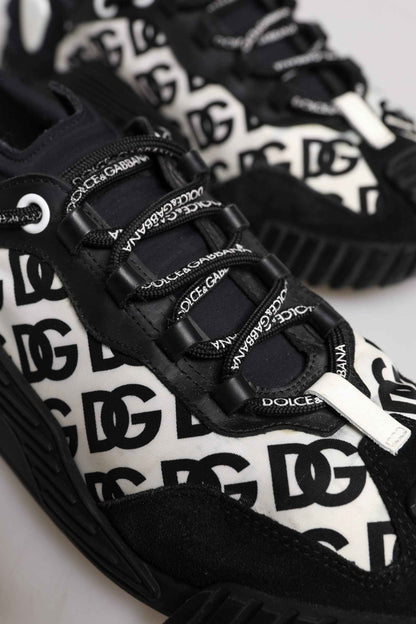 Black Logo Lace Up Low Top NS1 Sneakers Shoes