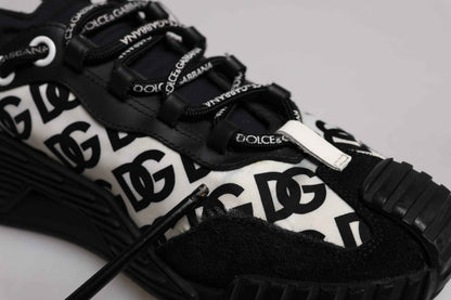 Black Logo Lace Up Low Top NS1 Sneakers Shoes