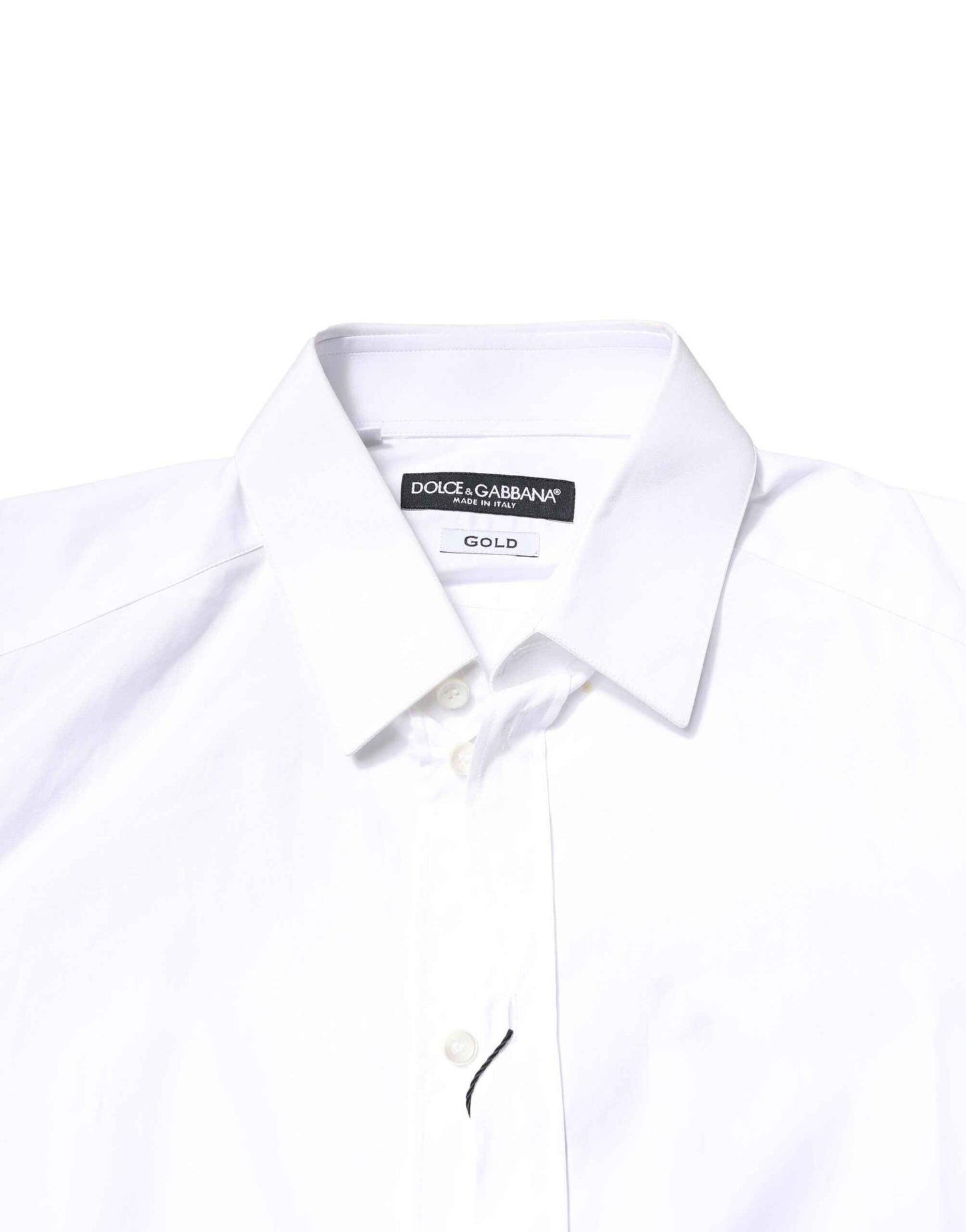 White GOLD Cotton Long Sleeves Men Dress Shirt